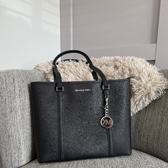 Black Michael Kors Tote - Picture 1 of 5